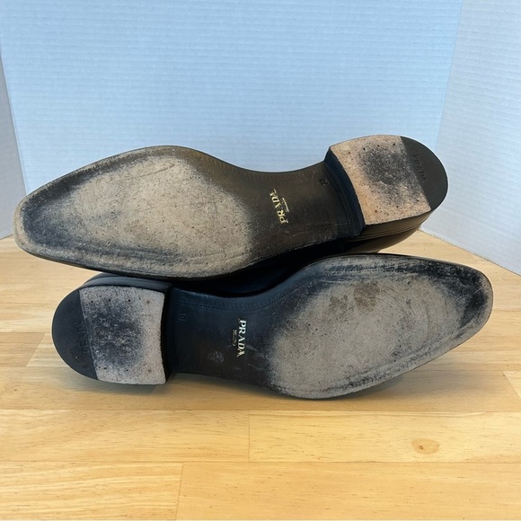 Prada Black Leather Chelsea Boots with Elastic Panels/Mens/Size UK 10/US 11 - Picture 10 of 10